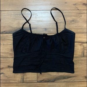 Black Cropped Top